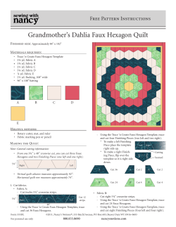 Grandmother`s Dahlia Faux Hexagon Quilt