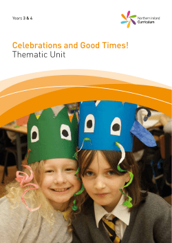 Celebrations and Good Times! Thematic Unit