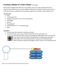 Creating a Model of a Solar Eclipse