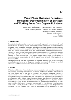 Vapor Phase Hydrogen Peroxide