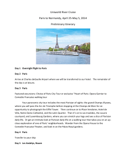 Uniworld River Cruise Paris to Normandy, April 25