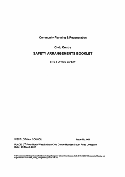 Civic Centre SAFETY ARRANGEMENTS BOOKLET