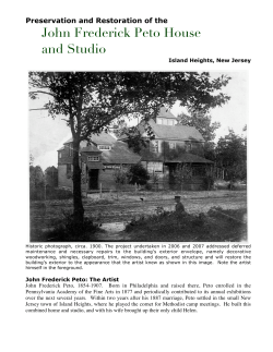 to view the entire Peto Restoration Story