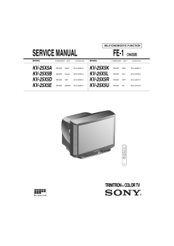 SERVICE MANUAL FE
