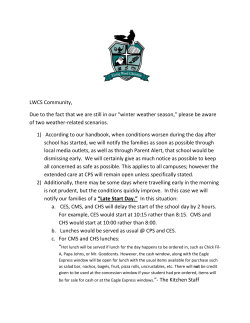 LWCS Community, Due to the fact that we are still in our &ldquo;winter