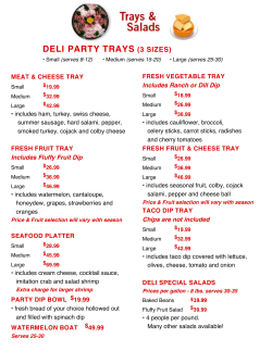 DELI PARTY TRAYS (3 SIZES)