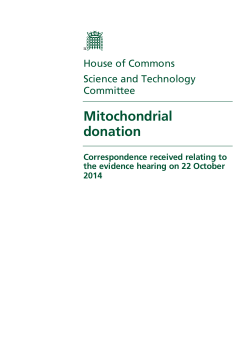 Mitochondrial donation