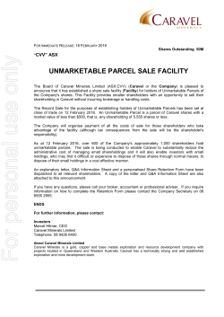 For personal use only