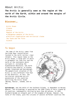 About Arctic - Institut Polaire Fran&ccedil;ais