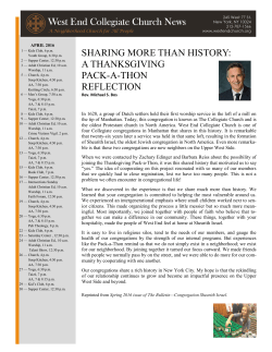sharing more than history: a thanksgiving pack-a