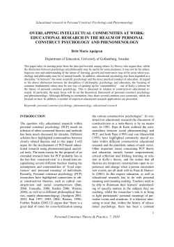 OVERLAPPING INTELLECTUAL COMMUNITIES AT - PCP-net