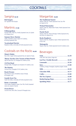 cocktails - The New England House