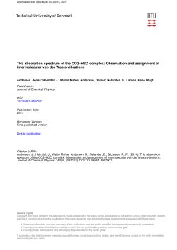 THz absorption spectrum of the CO2&ndash;H2O complex