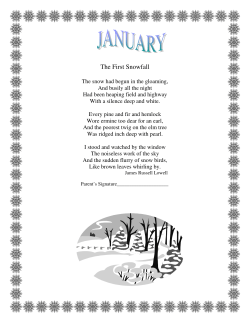 The First Snowfall - Fourth Baptist Christian School