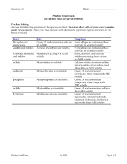 Exam 1 - Clark College