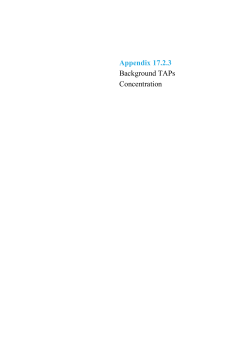 Appendix 17.2.3 Background TAPs Concentration
