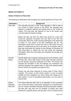 Places of interest in Pulau Ubin