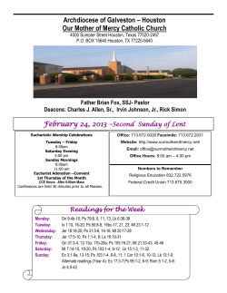 Archdiocese of Galveston &ndash; Houston Our Mother of