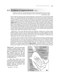 k34 Evidence of supercontinents  - e