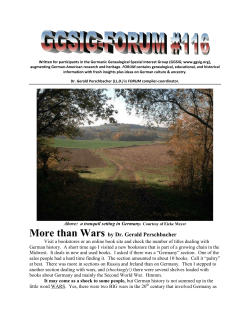 forum #116 - Germanic Genealogy Society of St. Louis