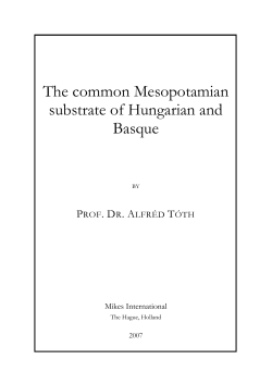 The common Mesopotamian substrate of Hungarian and