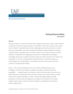 Risking Responsibility