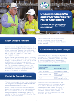 Understanding kVA and kVAr charges for major