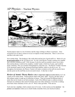 AP Physics Nuclear Physics