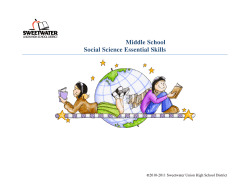 Middle School Social Science Essential Skills