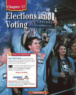 Chapter 17: Elections and Voting
