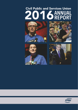 CPSU Annual Report 2014