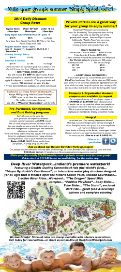 Deep River Waterpark...Indiana`s premiere waterpark!