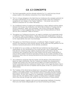 ca 12 concepts - Cocaine Anonymous Scotland