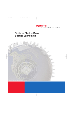 Guide to Electric Motor Bearing Lubrication