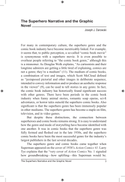 The Superhero Narrative and the Graphic Novel