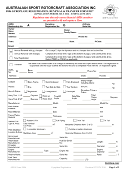 F006 Gyroplane Registration