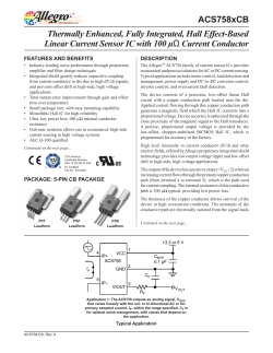 ACS758xCB: Datasheet - Allegro Microsystems