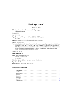 Package `rase`