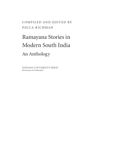Ramayana Stories in Modern South India