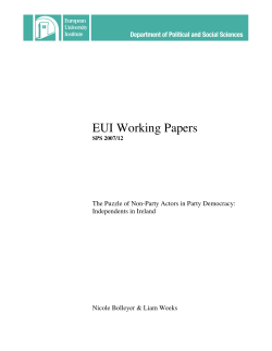 EUI Working Papers - Cadmus Home