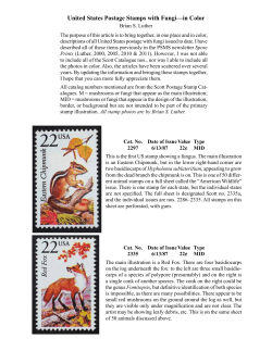 United States Postage Stamps with Fungi—in Color