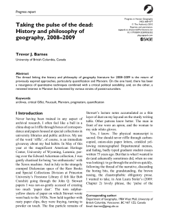 Taking the pulse of the dead: History and philosophy of