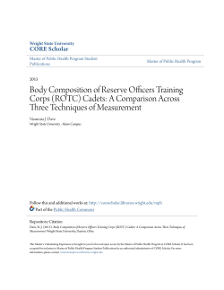 Body Composition of Reserve Officers Training Corps