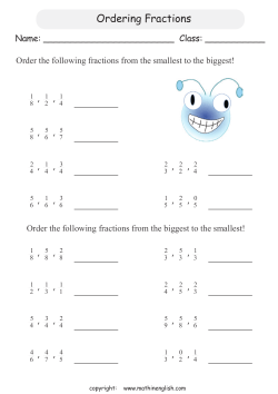 Ordering Fractions