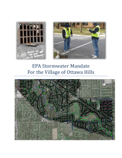 Senior Capstone Project Report Spring 2011: EPA Stormwater