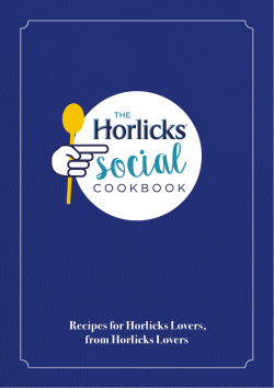 New Horlicks Social Cookbook