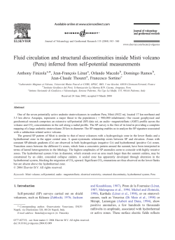 Fluid circulation and structural discontinuities inside Misti