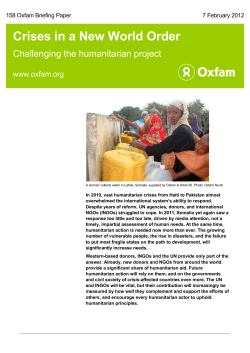 Crises in a New World Order: Challenging the