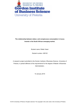 The relationship between status- and conspicuous consumption in