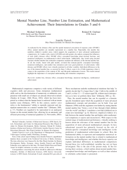 Mental Number Line, Number Line Estimation, and Mathematical
